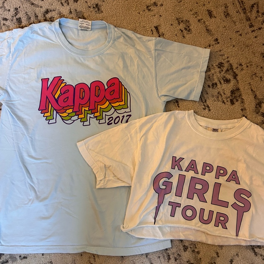 Kappa lot of 2 Tshirts size medium. Comfort colors brand.